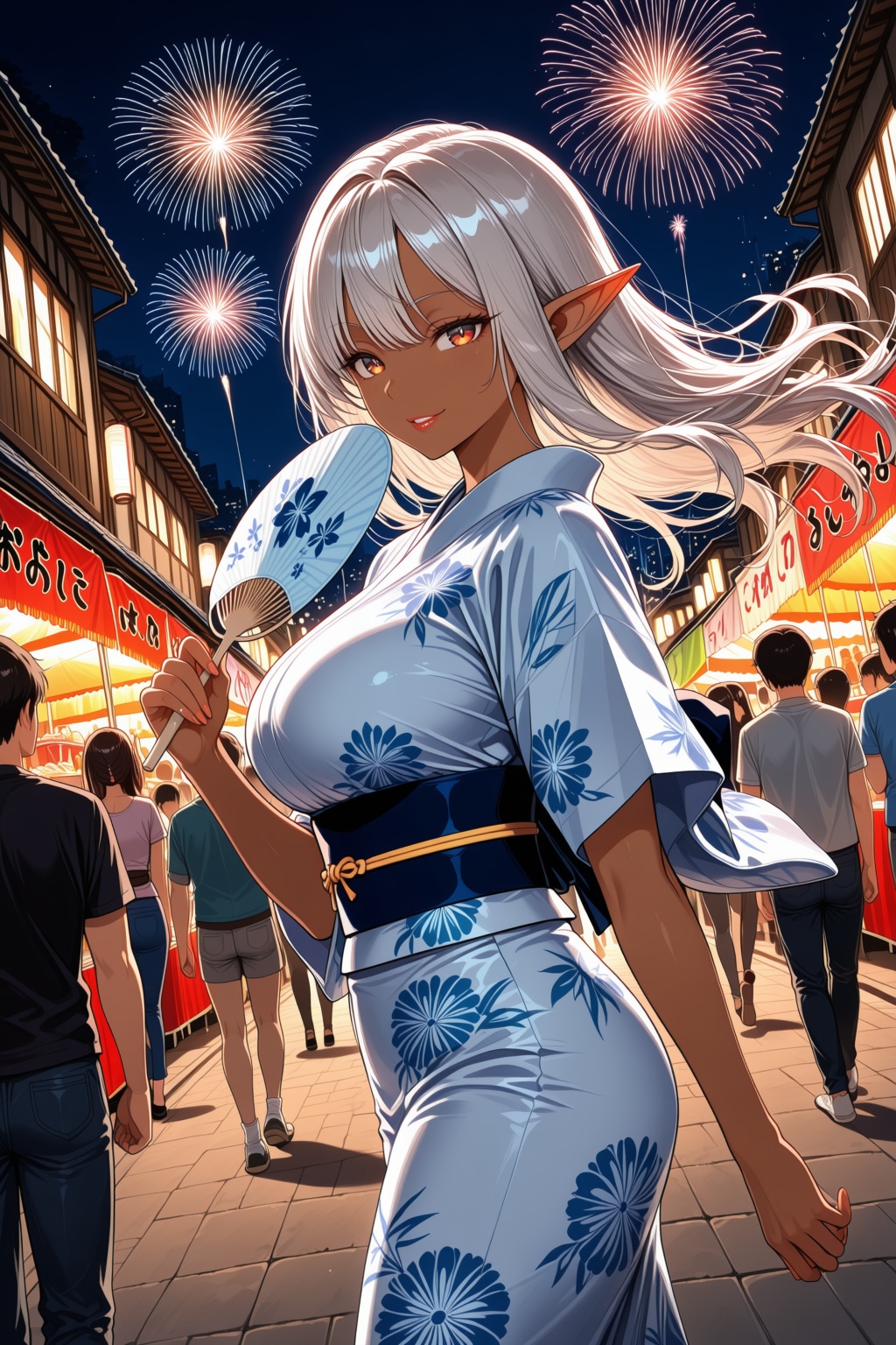 うちのダークエルフさんの夏コーデ