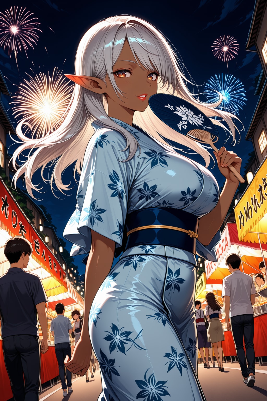 うちのダークエルフさんの夏コーデ