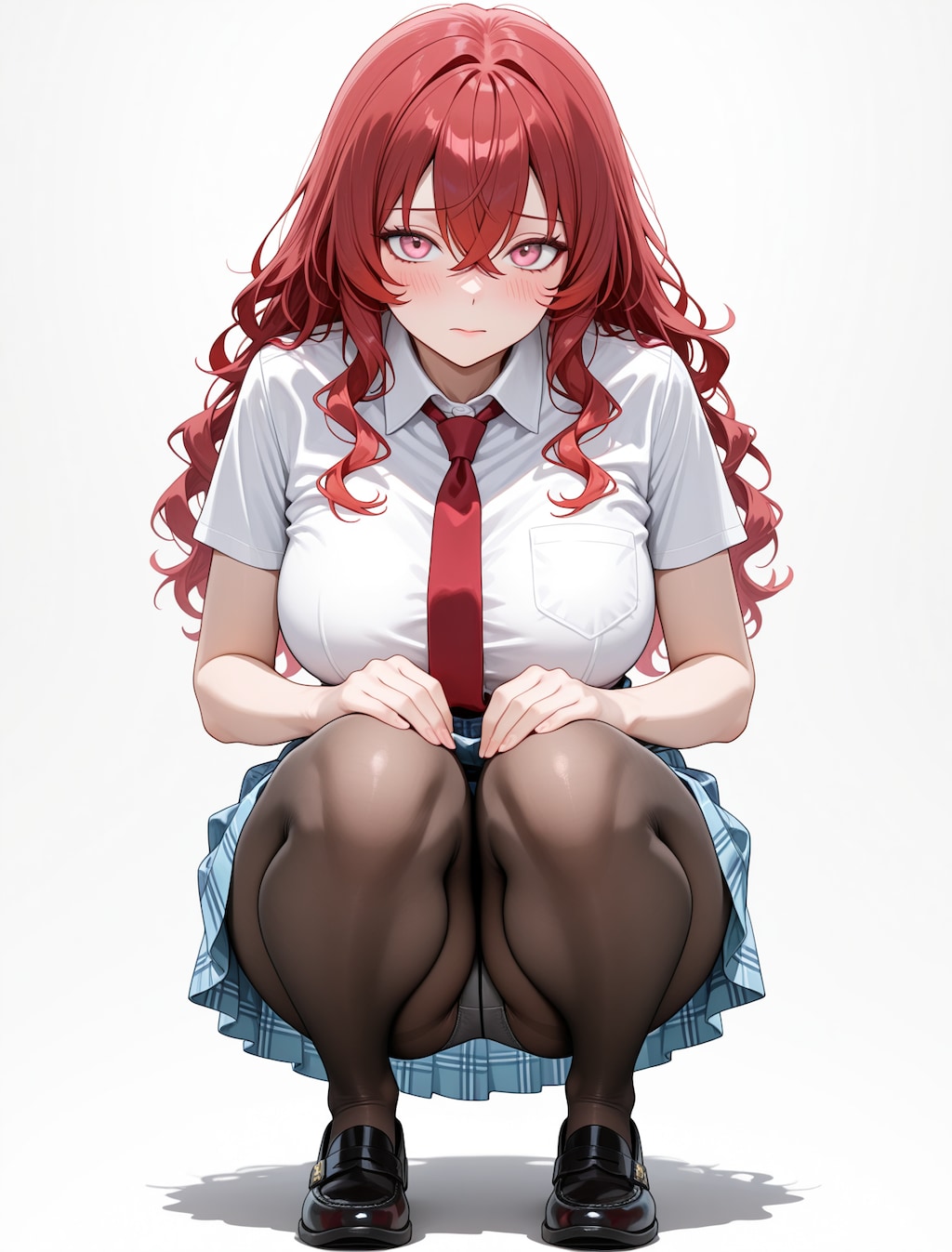 しゃがみパンチラな茜宮レイナ