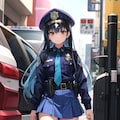 女子警官の試作イラスト 7枚目