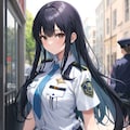 女子警官の試作イラスト 2枚目