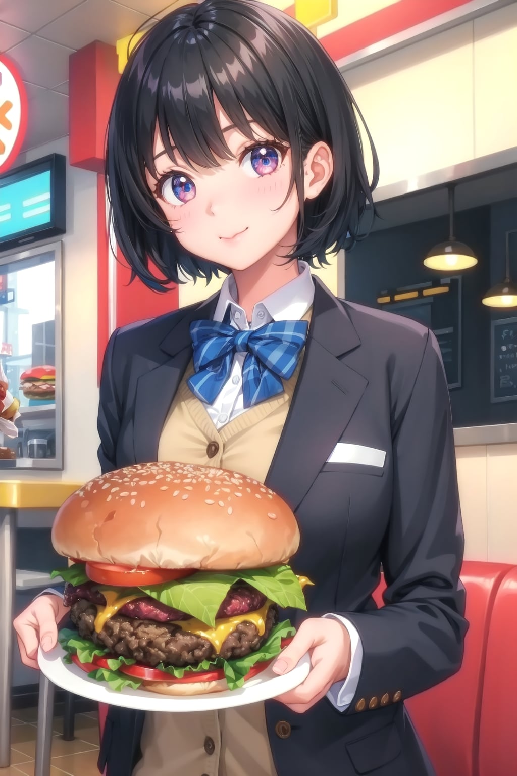ハンバーガー女子