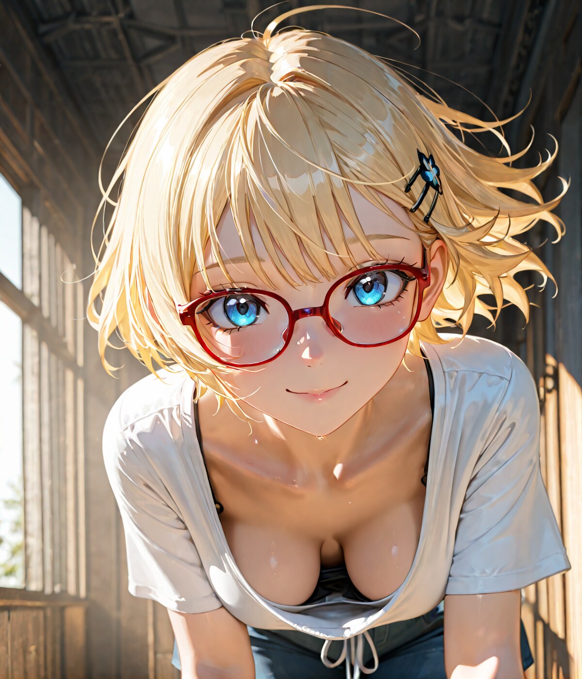 「ねぇ、どこ見てるか、わかってるよ？」