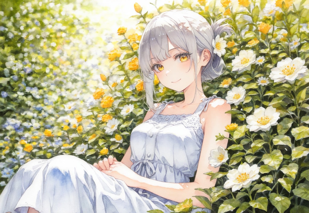 看板娘　flowers