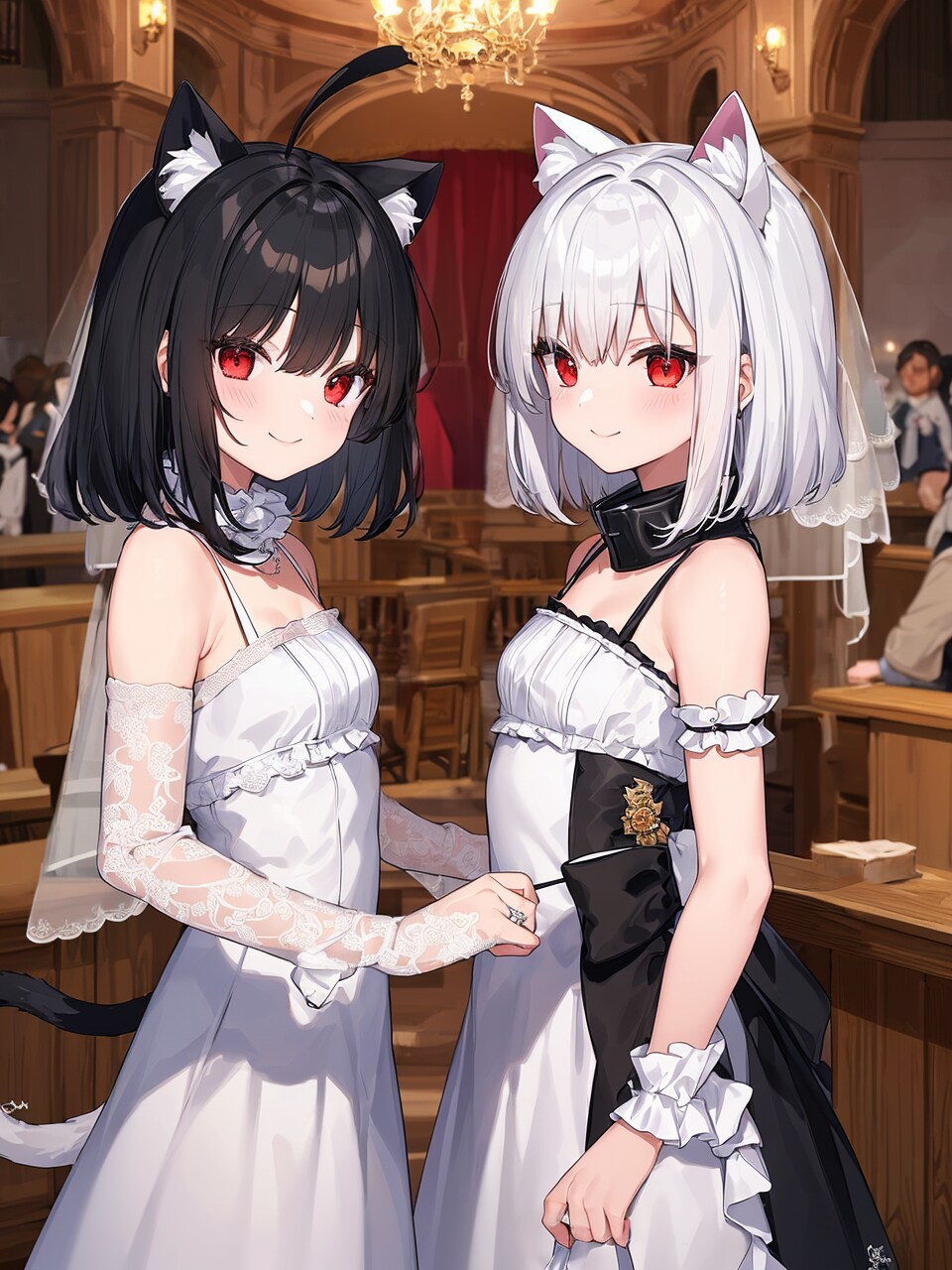 うちの子姉妹のウェディング