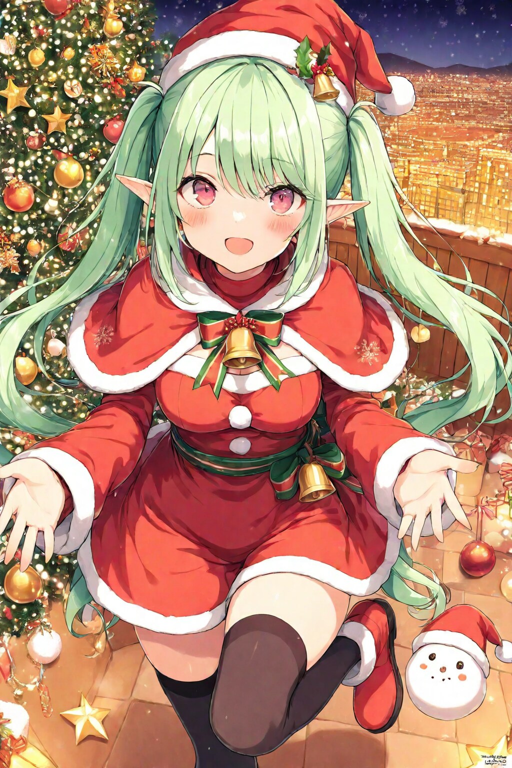 エルフ×サンタクロース♪ | の人気AIイラスト・グラビア