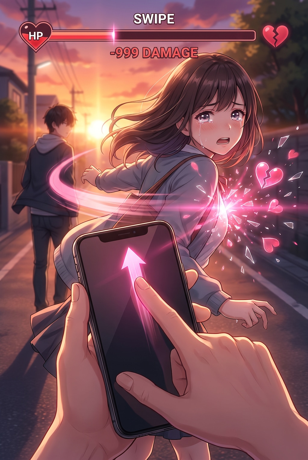 スワイプされガール