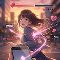 スワイプされガール 4枚目