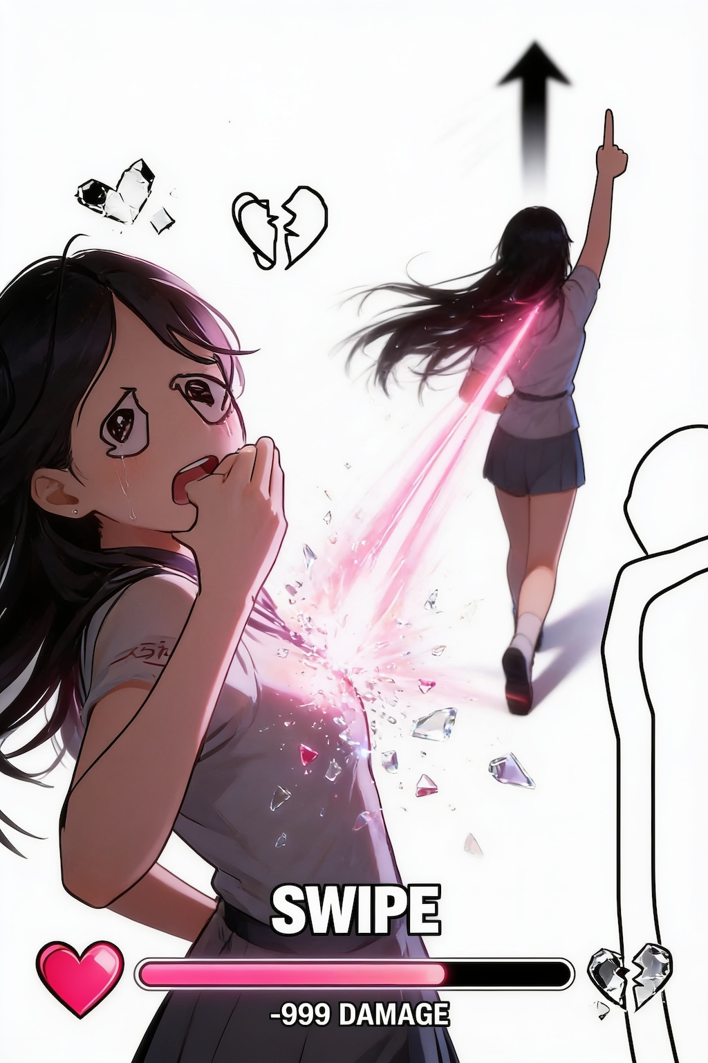 スワイプされガール
