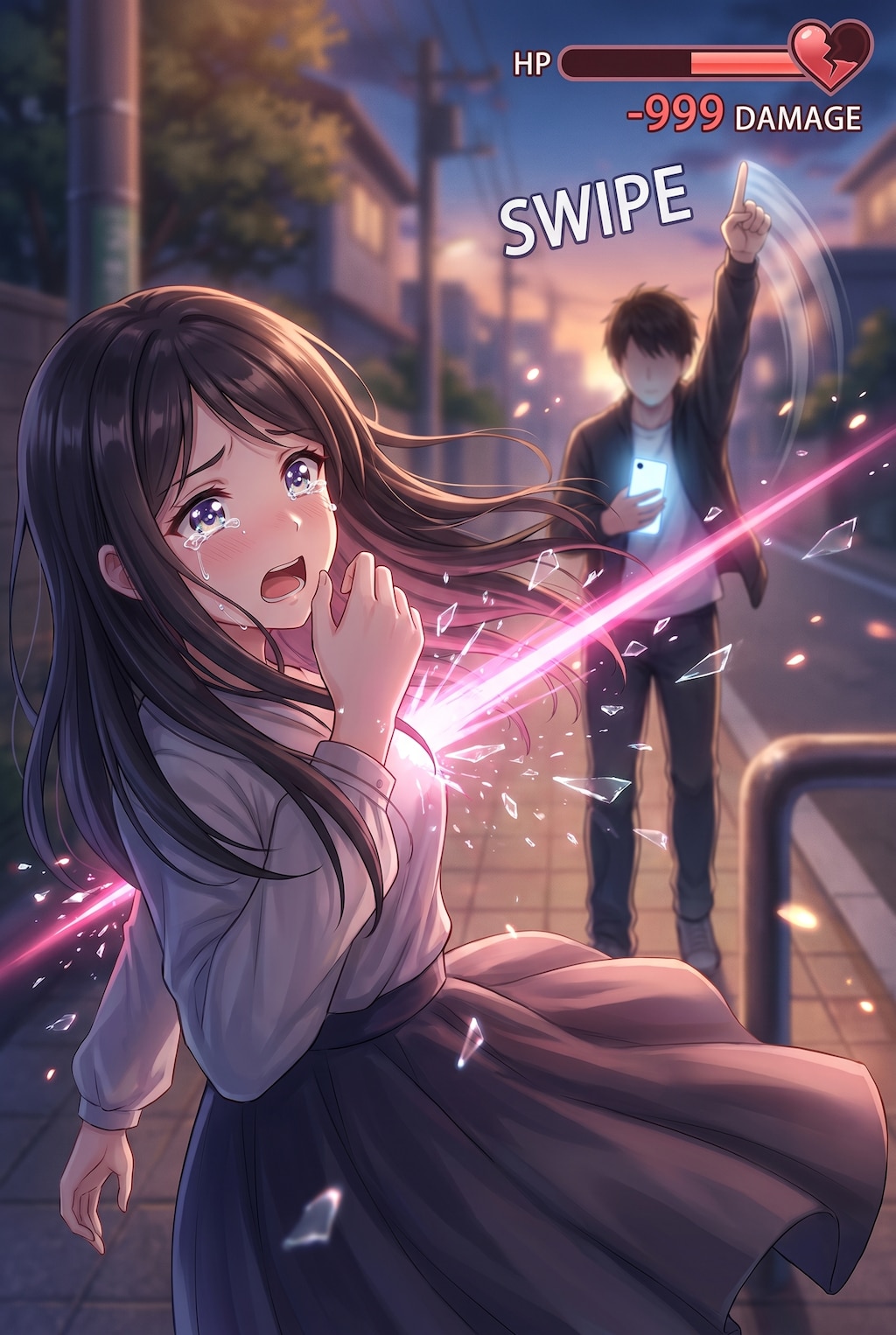 スワイプされガール
