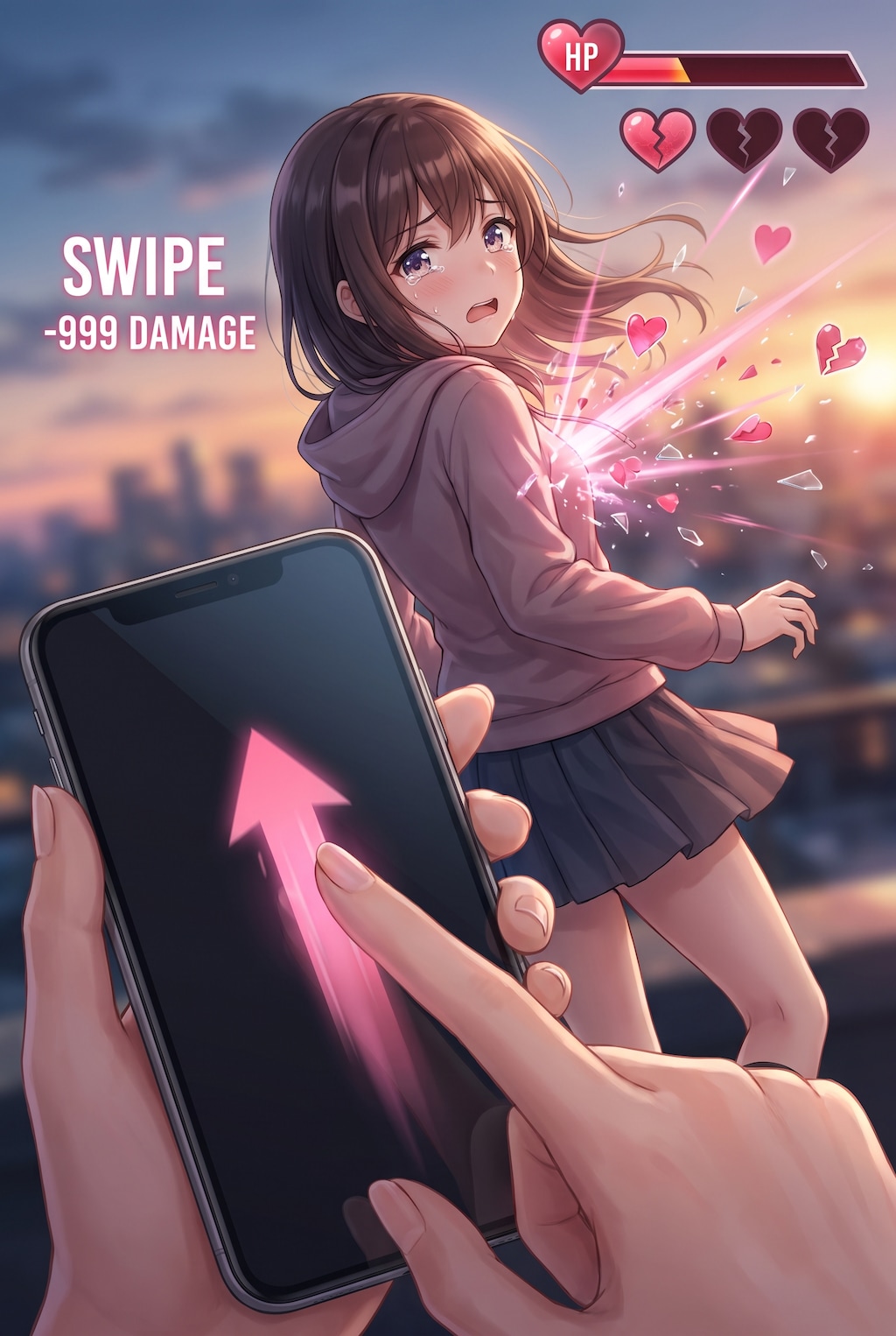 スワイプされガール