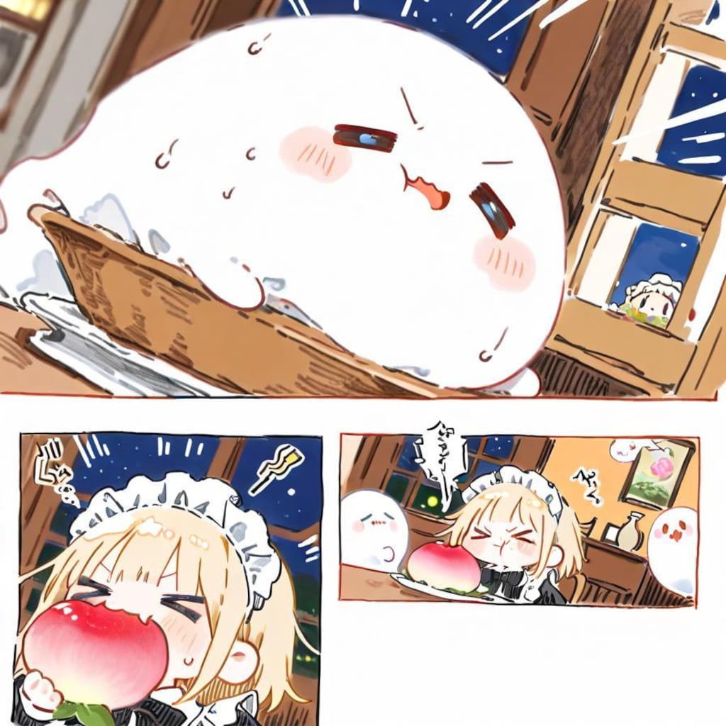 もももも…とおジャンボ桃を食す🍑