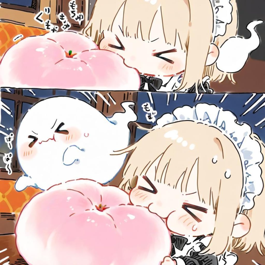 もももも…とおジャンボ桃を食す🍑