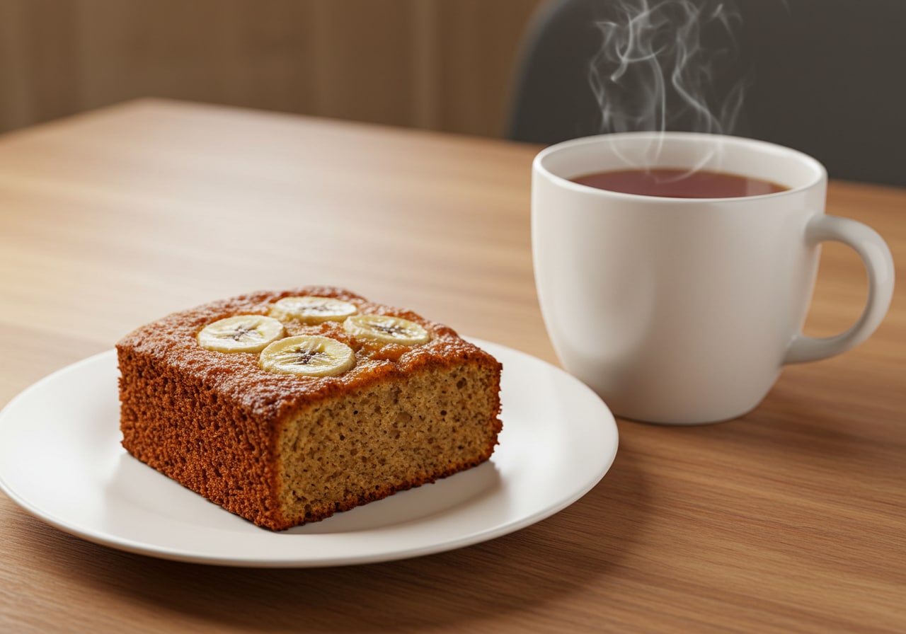 デザートのバナナ紅茶ケーキ | の人気AIイラスト・グラビア
