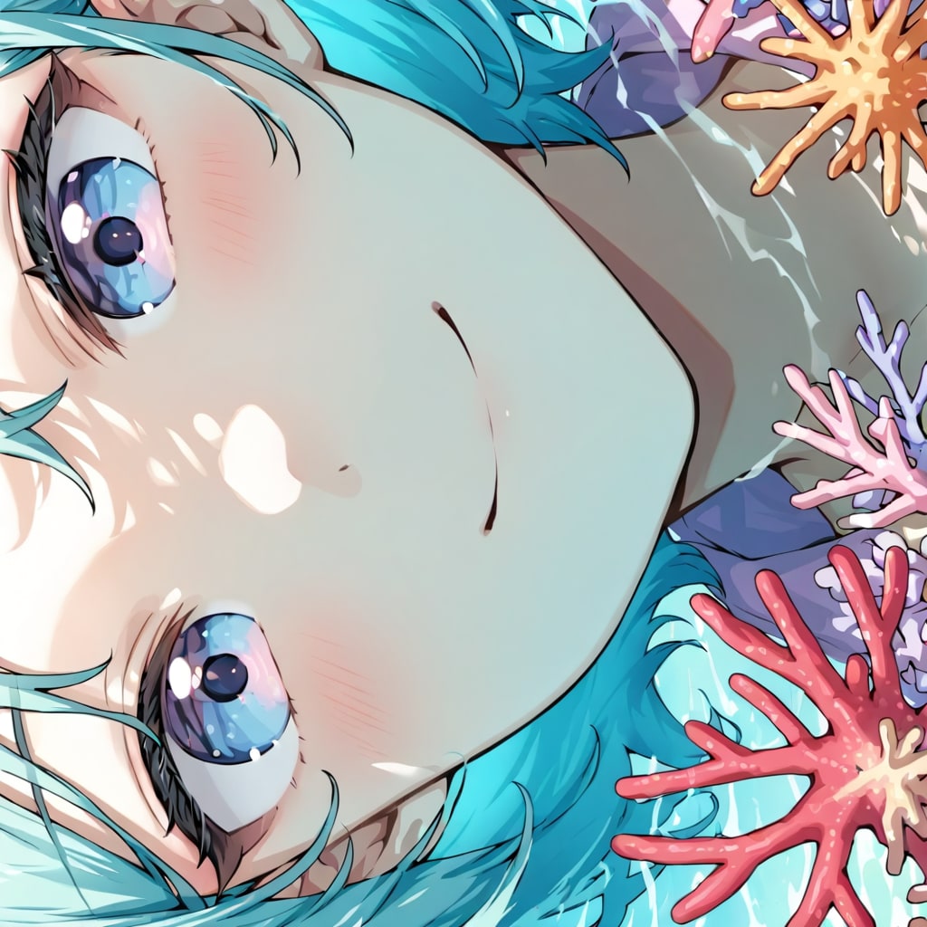 揺れる青の底で