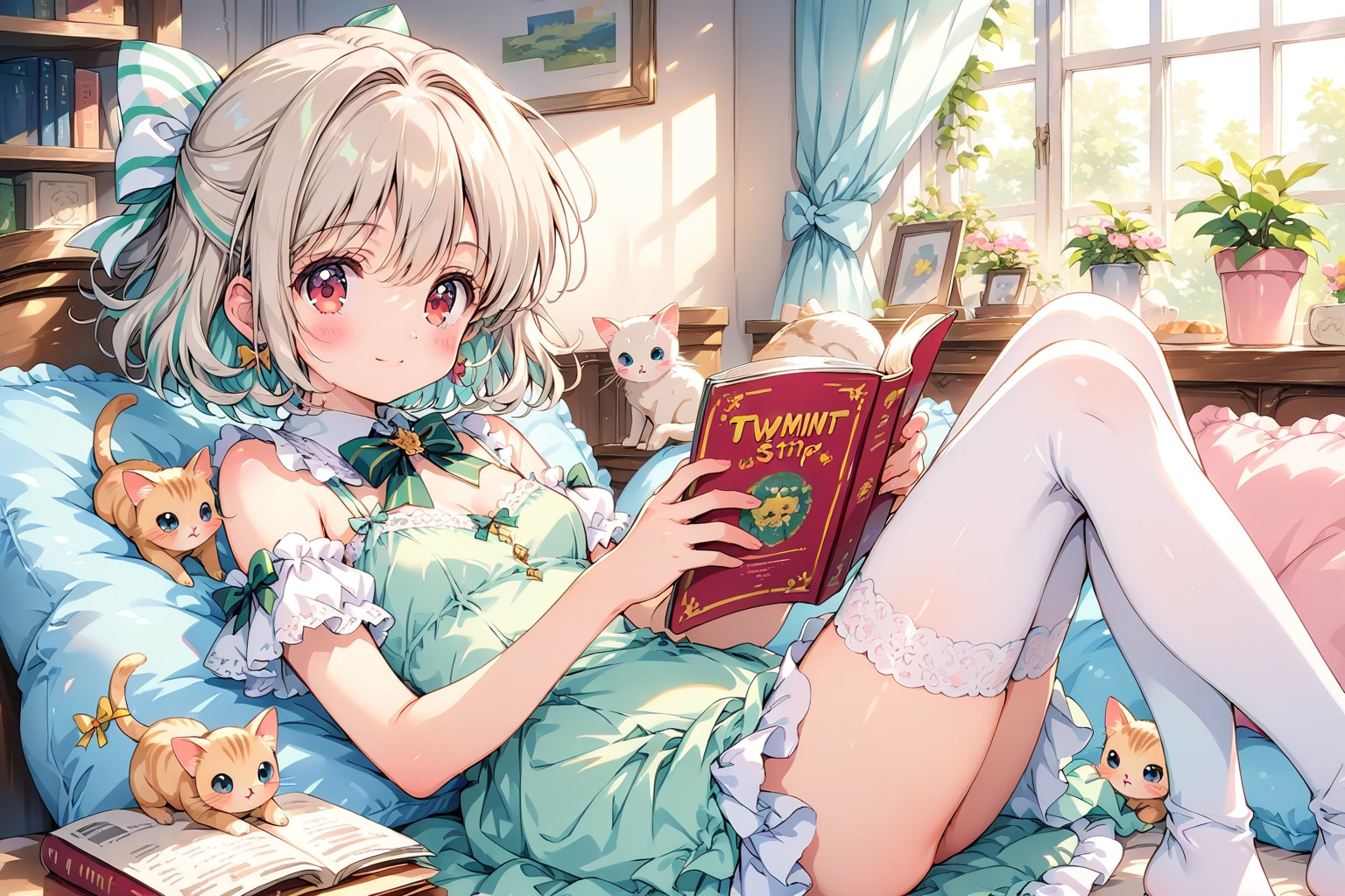 読書中