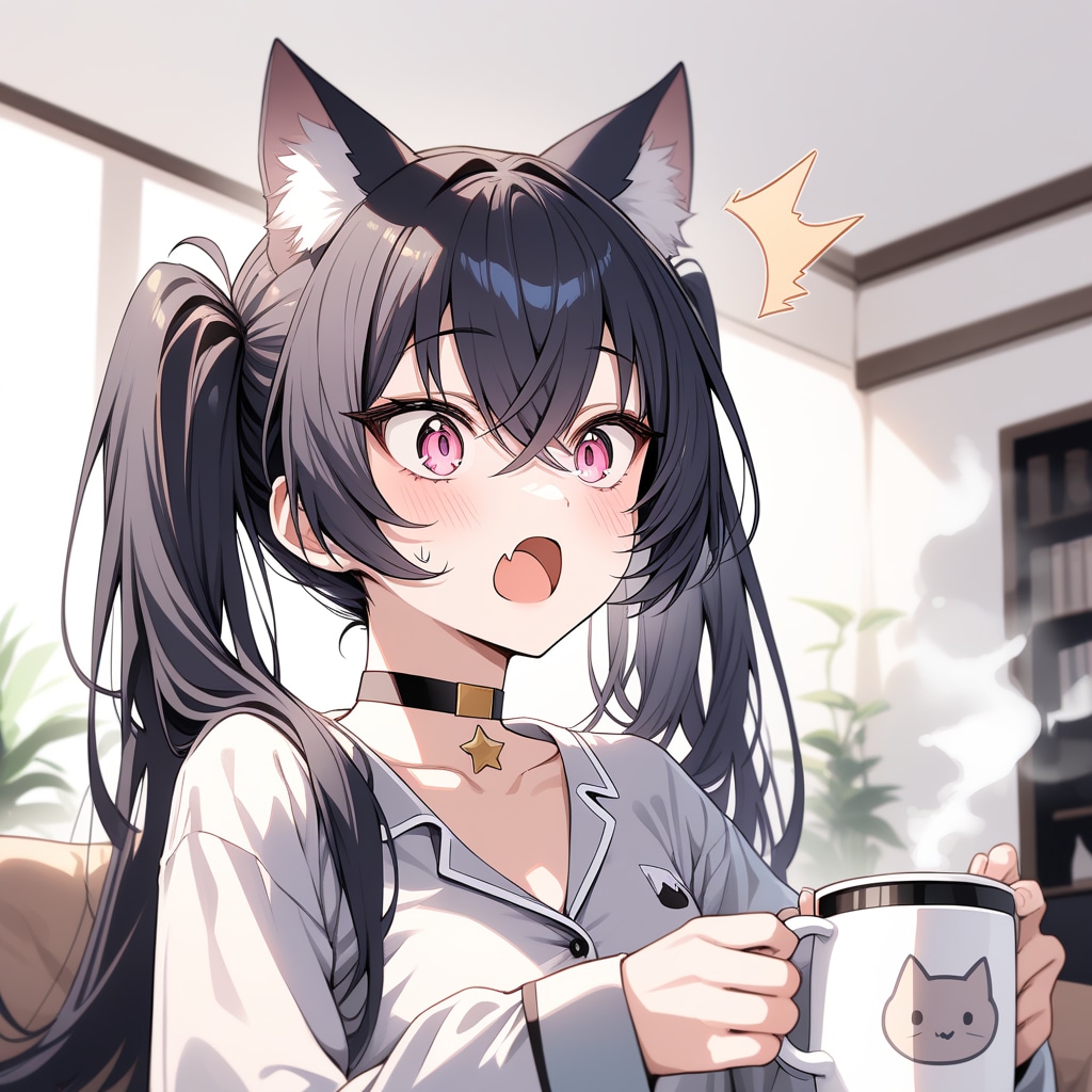 うちの子たちと朝の1コマ