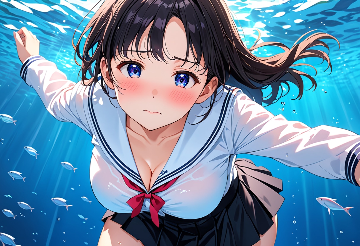 制服ＪＫ #81　Underwater