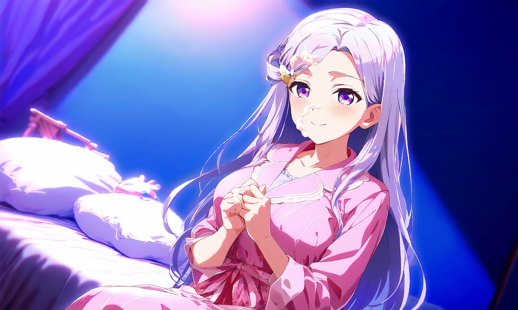 夜のスキンケア《Stable Diffusion XL版》