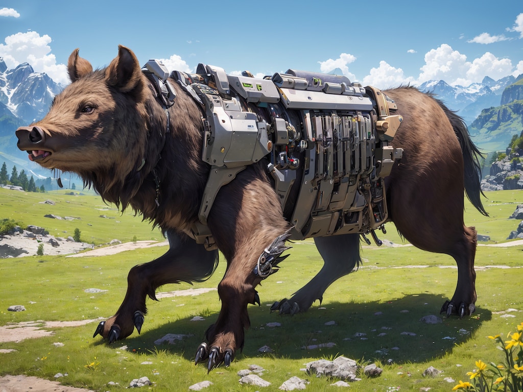 機械仕掛けの猪 その①