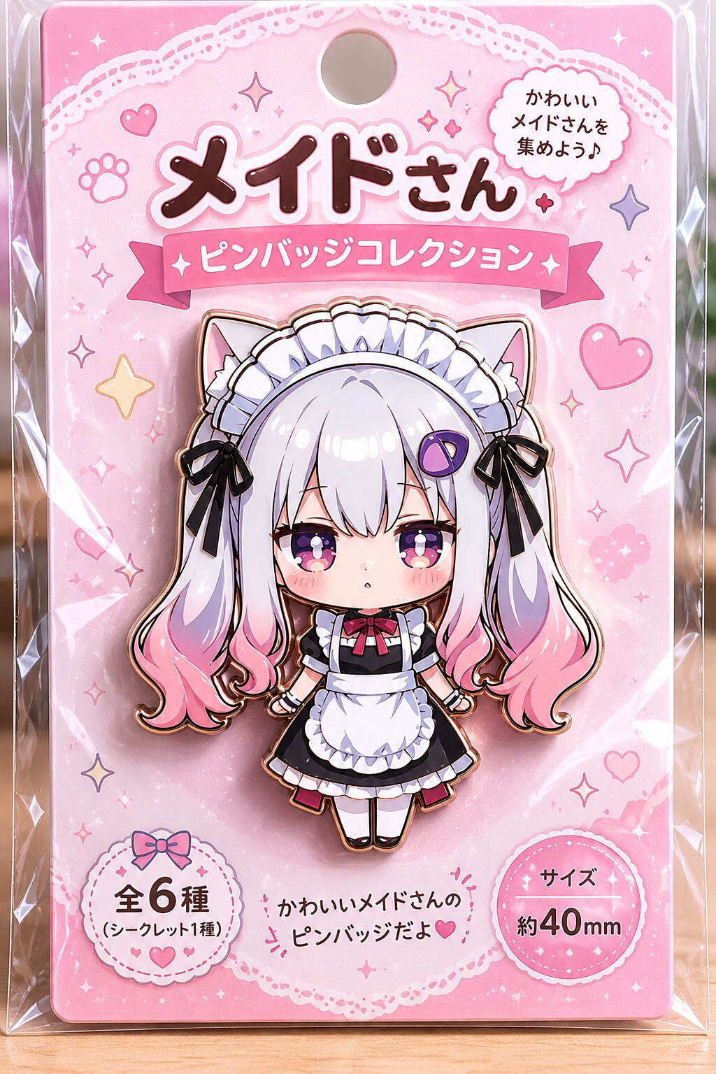 メイドさんピンバッジ | の人気AIイラスト・グラビア