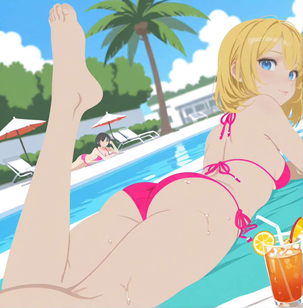 フラットな夏景色
