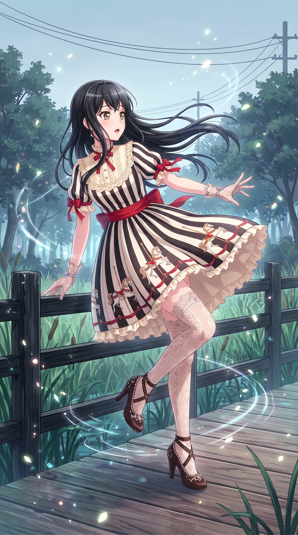 縞衣の森畔乙女