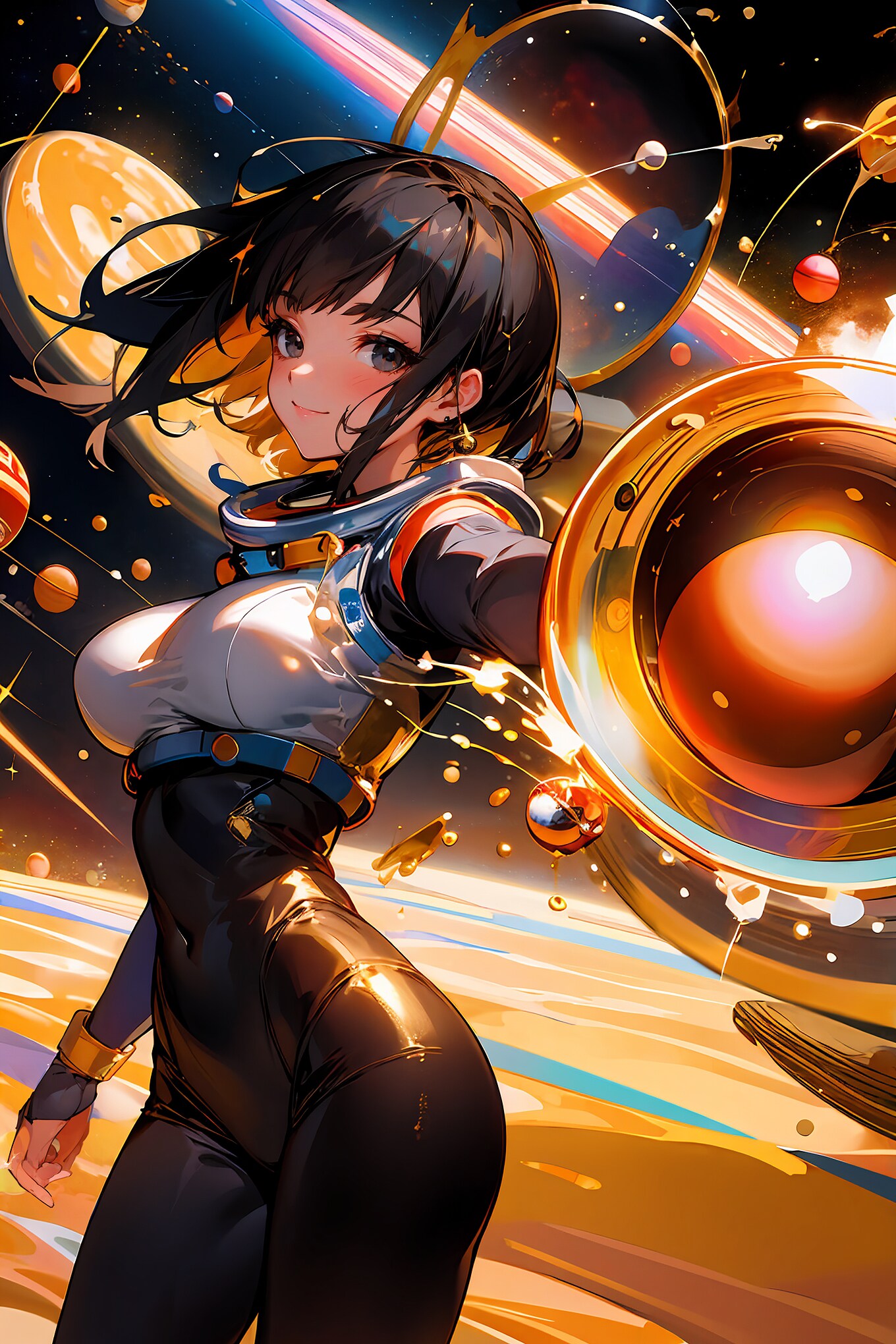 タマスプラッシュ ブラック　(6/8) | の人気AIイラスト・グラビア