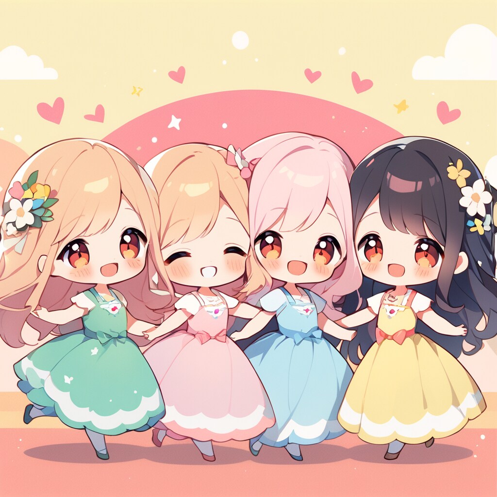 4人のチビガール
