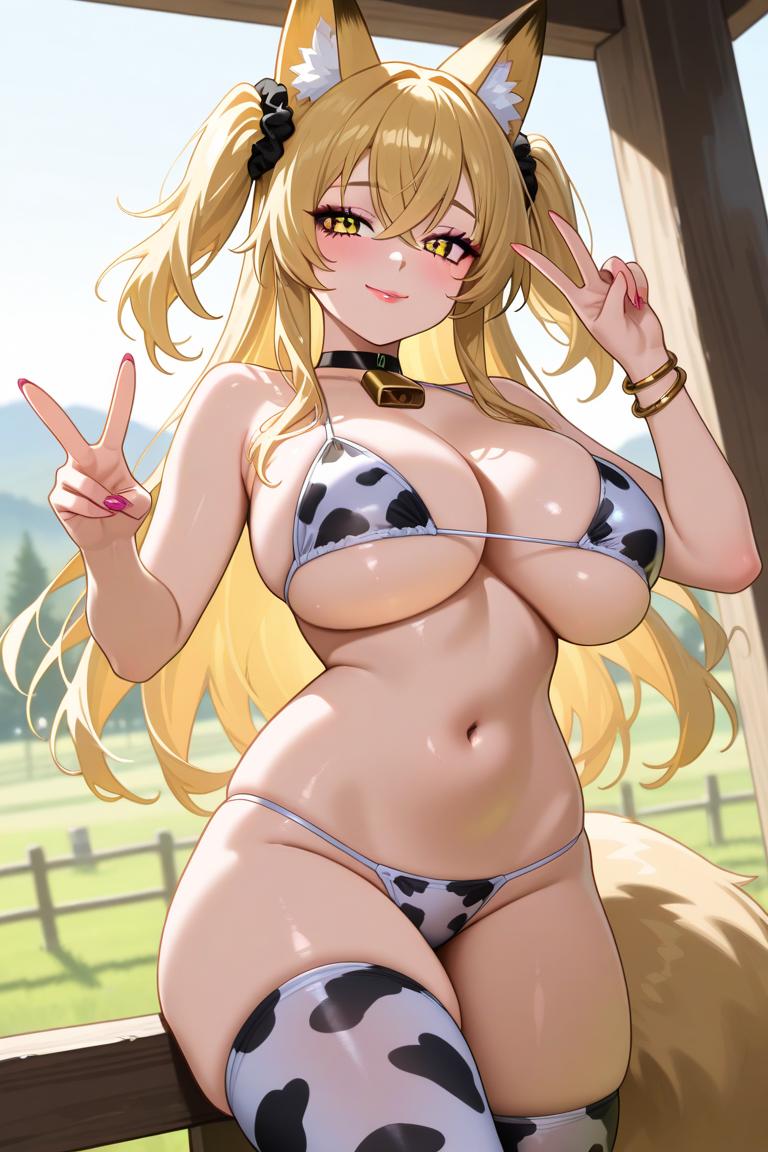 ミラさん牛ビキニ