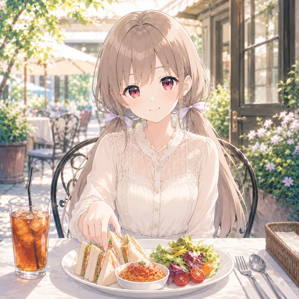 梢とランチ（３８）たまにはお嬢様気分♡