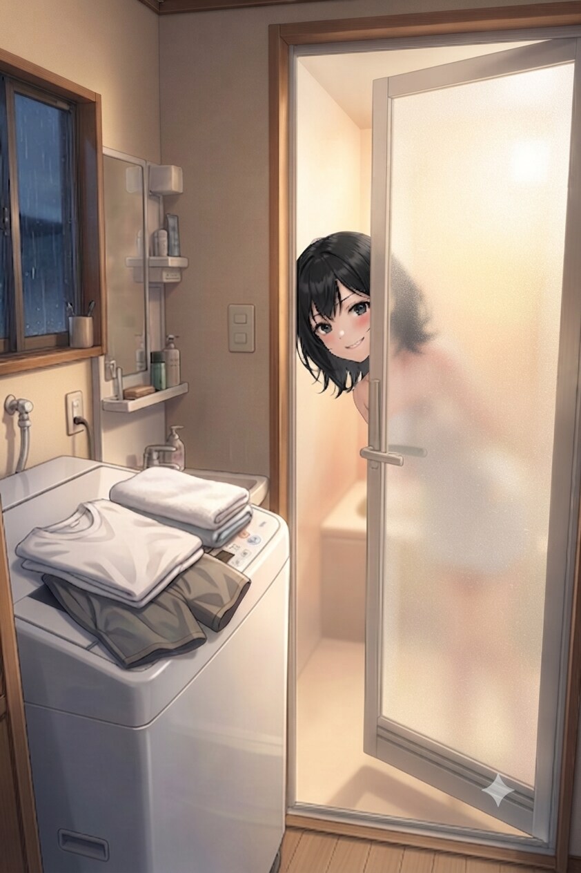 ・・・覗くなよ？♡