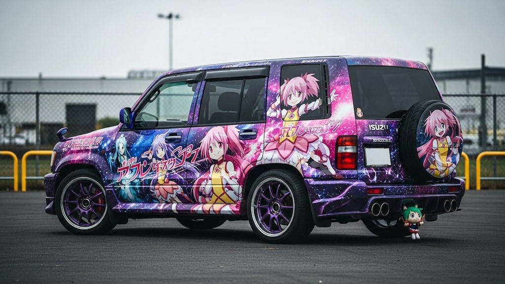 いすゞビッグホーンまどマギ痛車