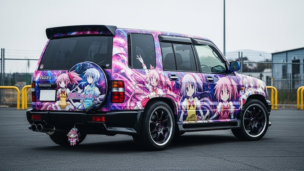 いすゞビッグホーンまどマギ痛車