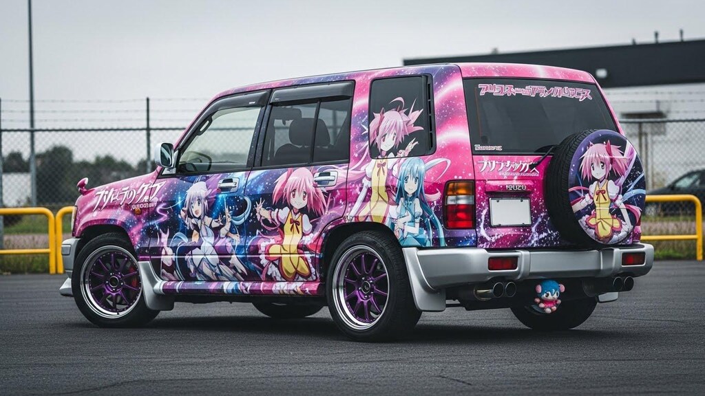いすゞビッグホーンまどマギ痛車