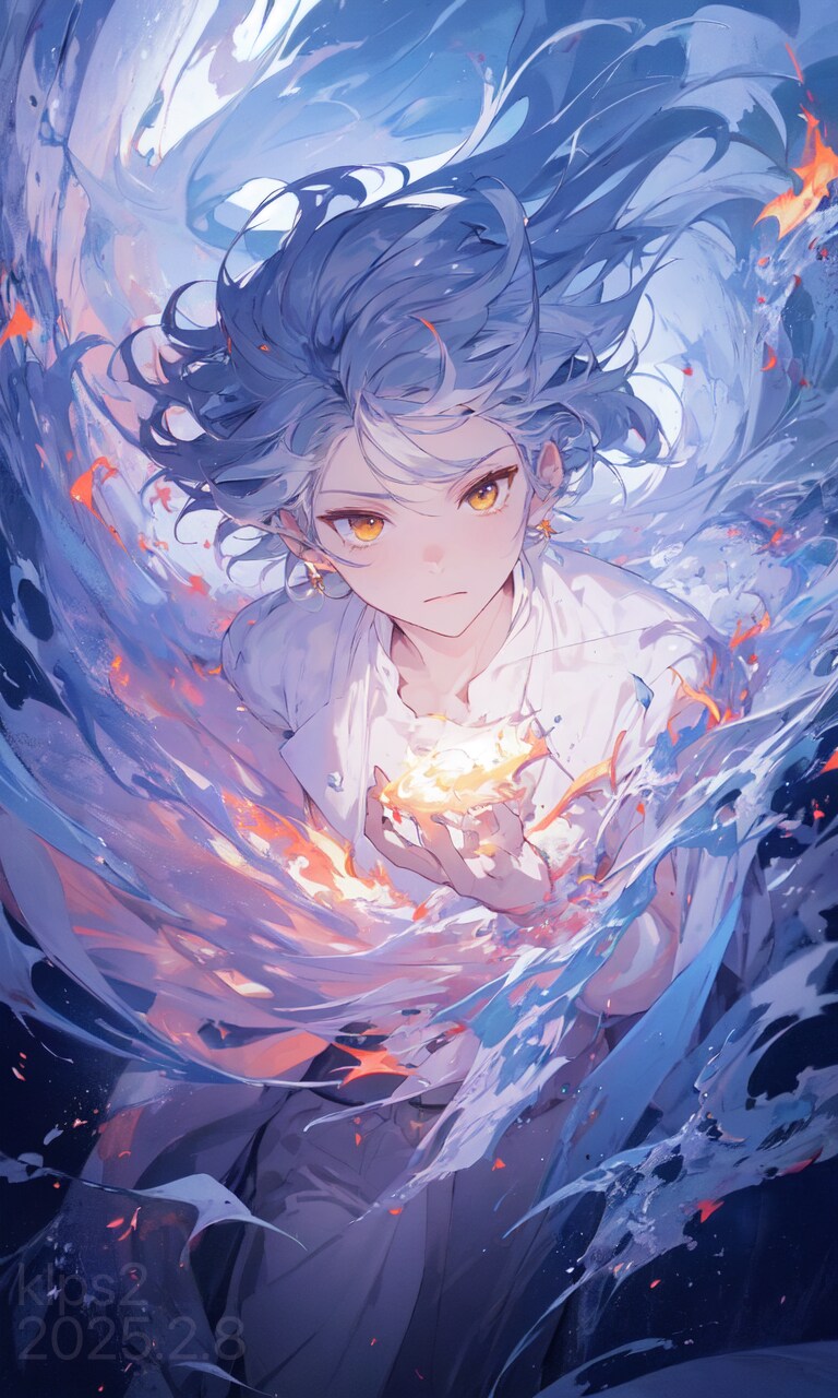 現代の陰陽師的な少年