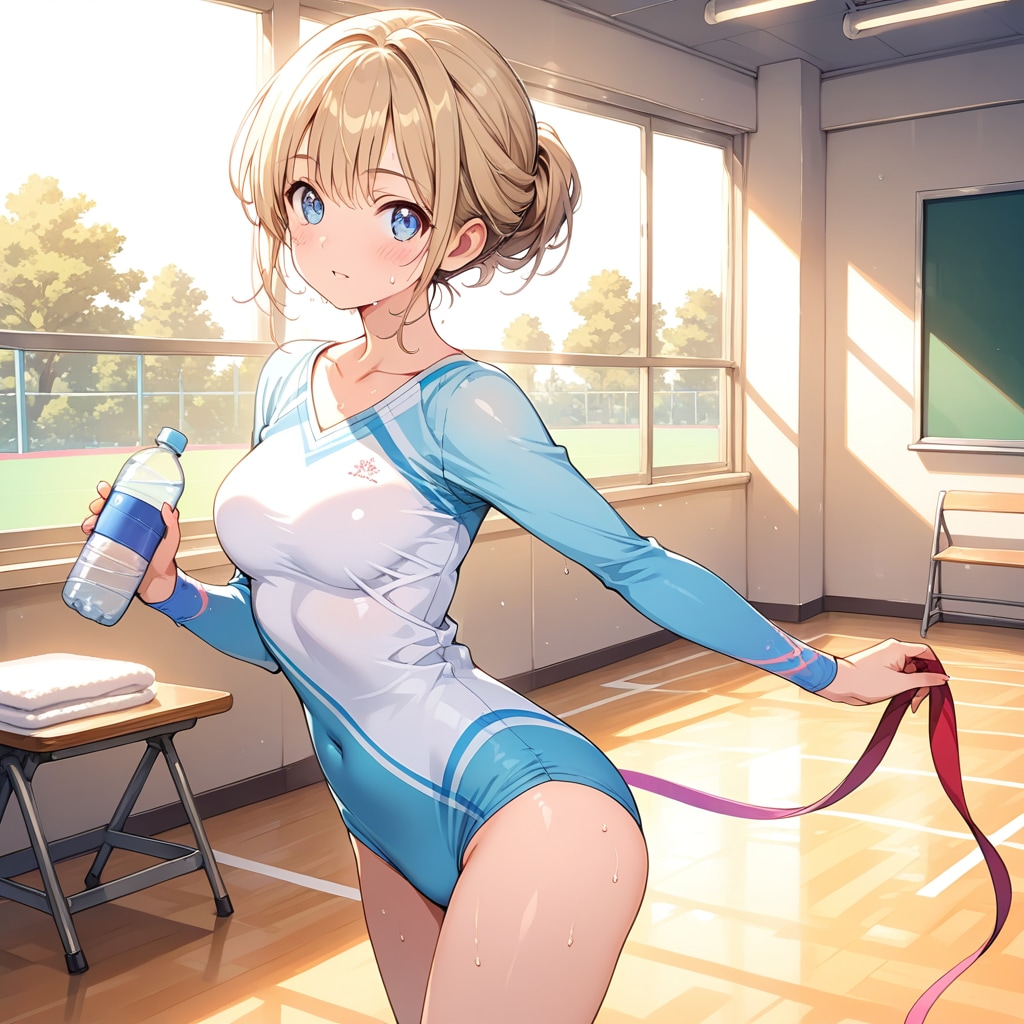 夕暮れの体育館 | の人気AIイラスト・グラビア