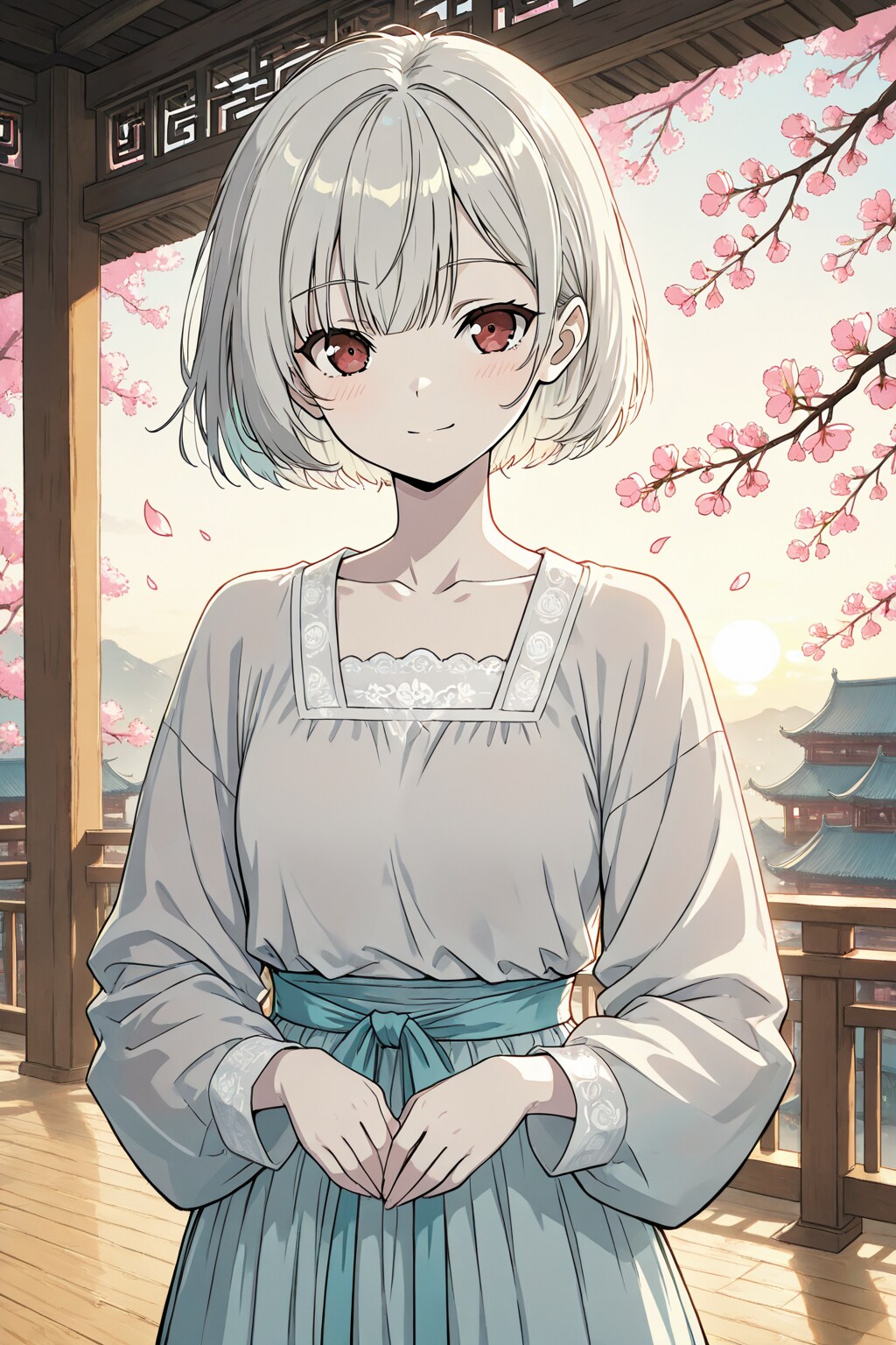 漢服の夕 | の人気AIイラスト・グラビア
