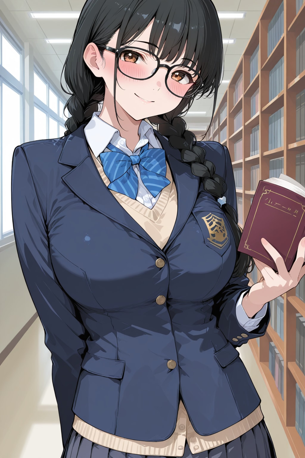 図書室とメガネ少女（APRICOT）