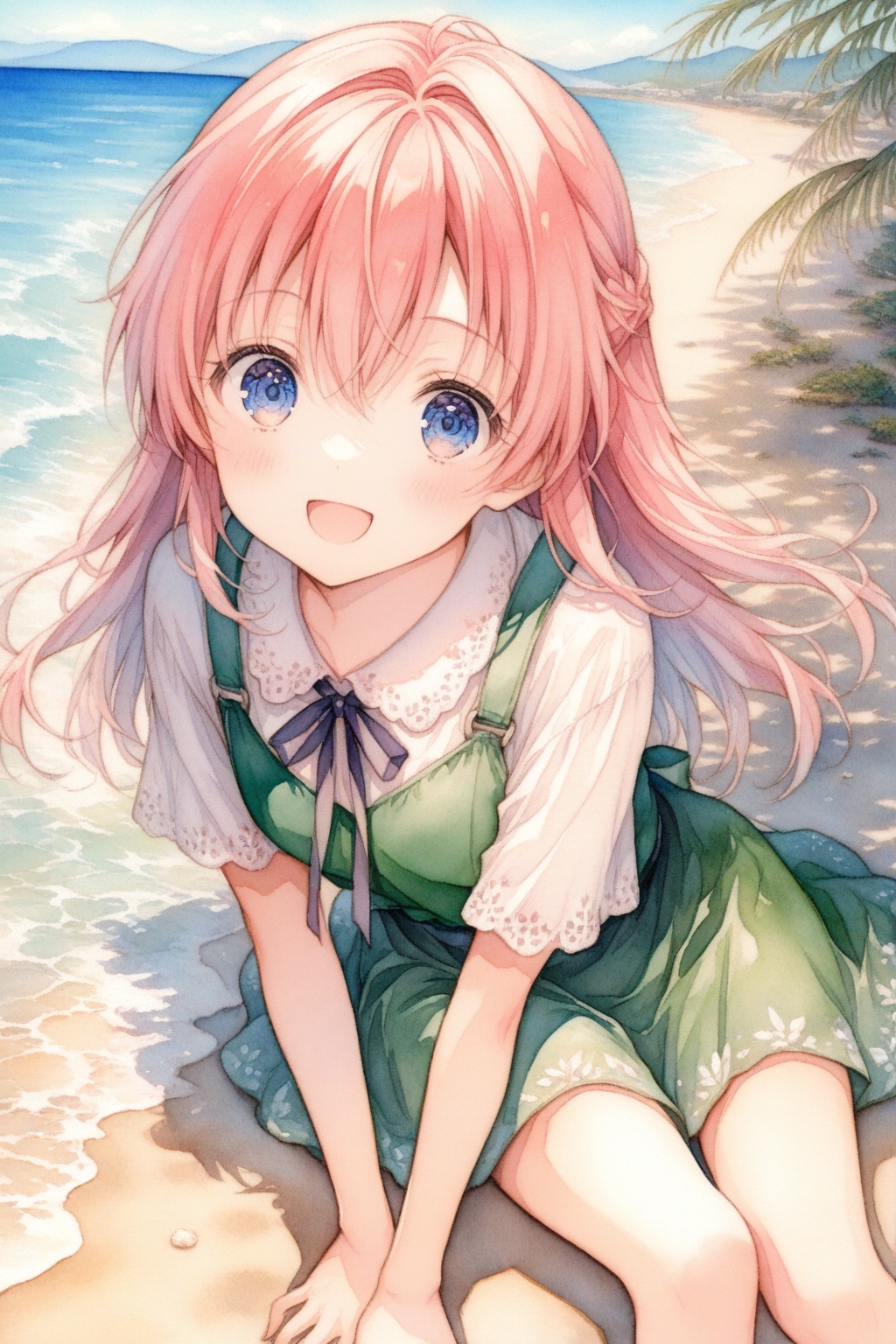 きらめく海辺で、君と夏休み