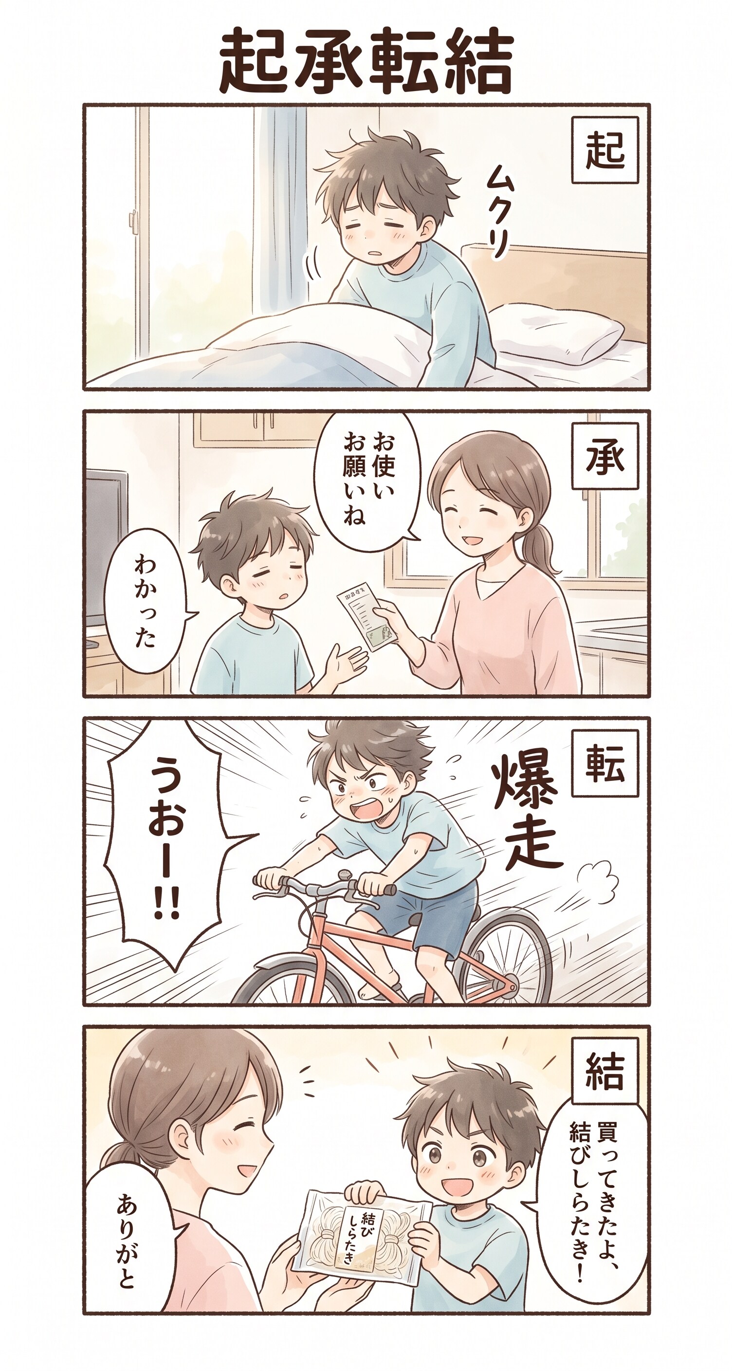 #40 ゆる日常4コマ「起承転結」