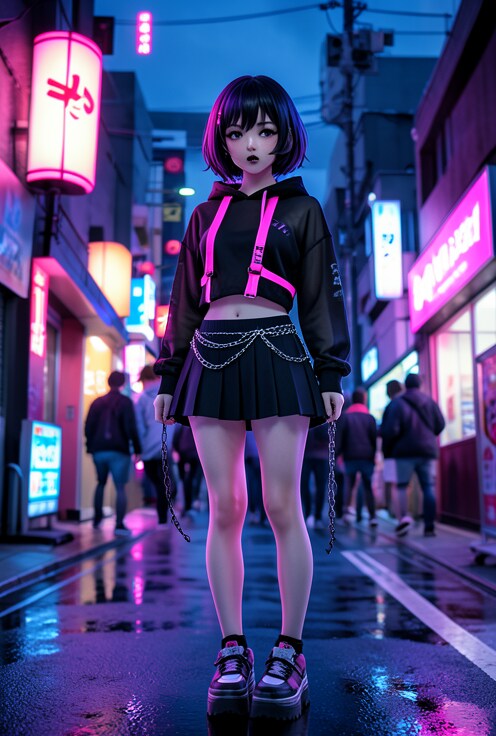 ３　メロイファッションの少女