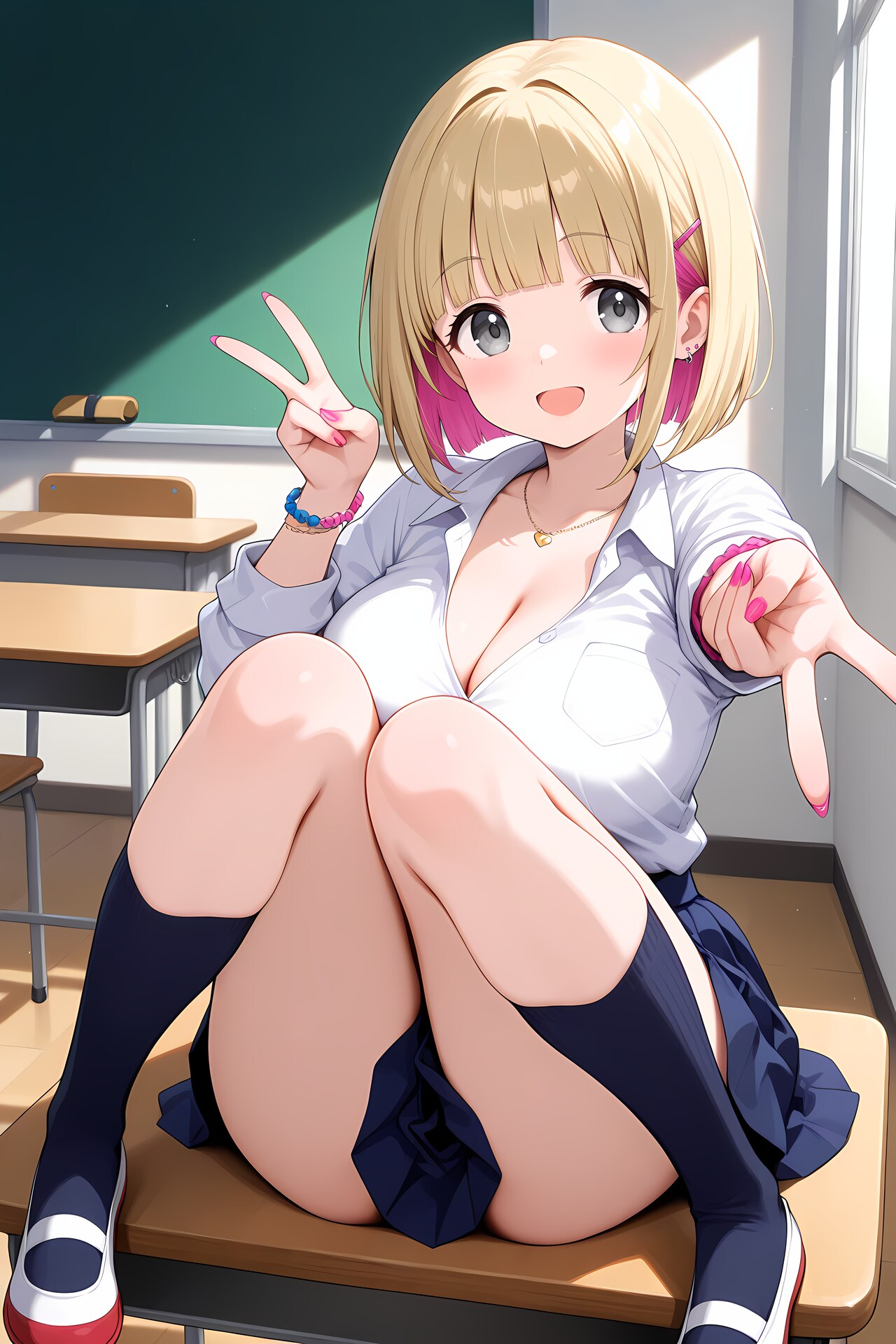 ギャル×机