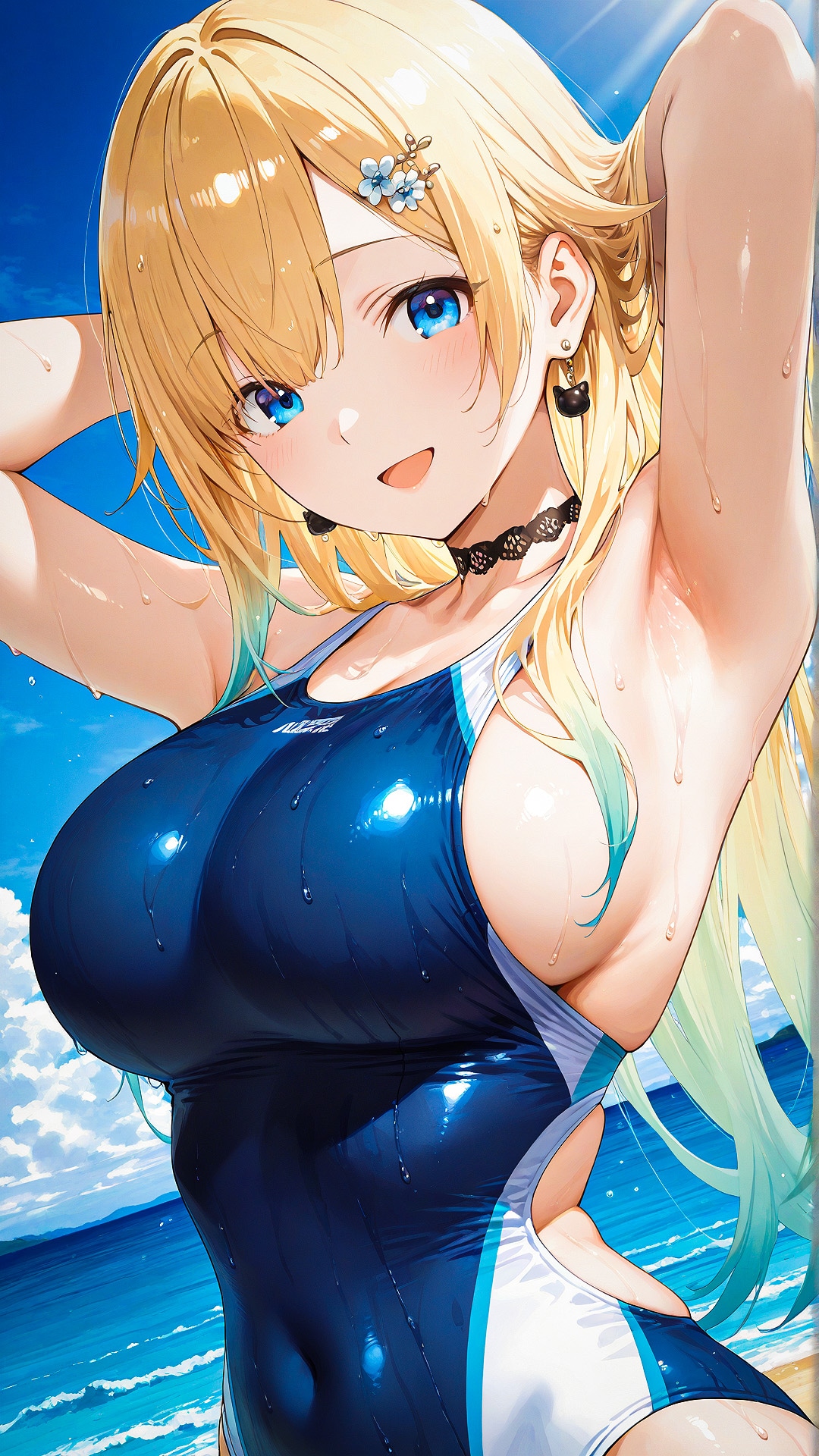 今日の競水　藍沢エマさん