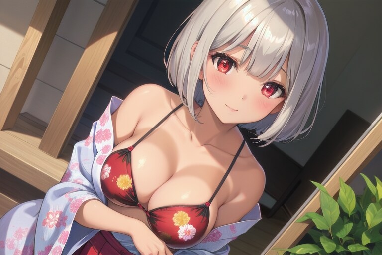 旅館にて
