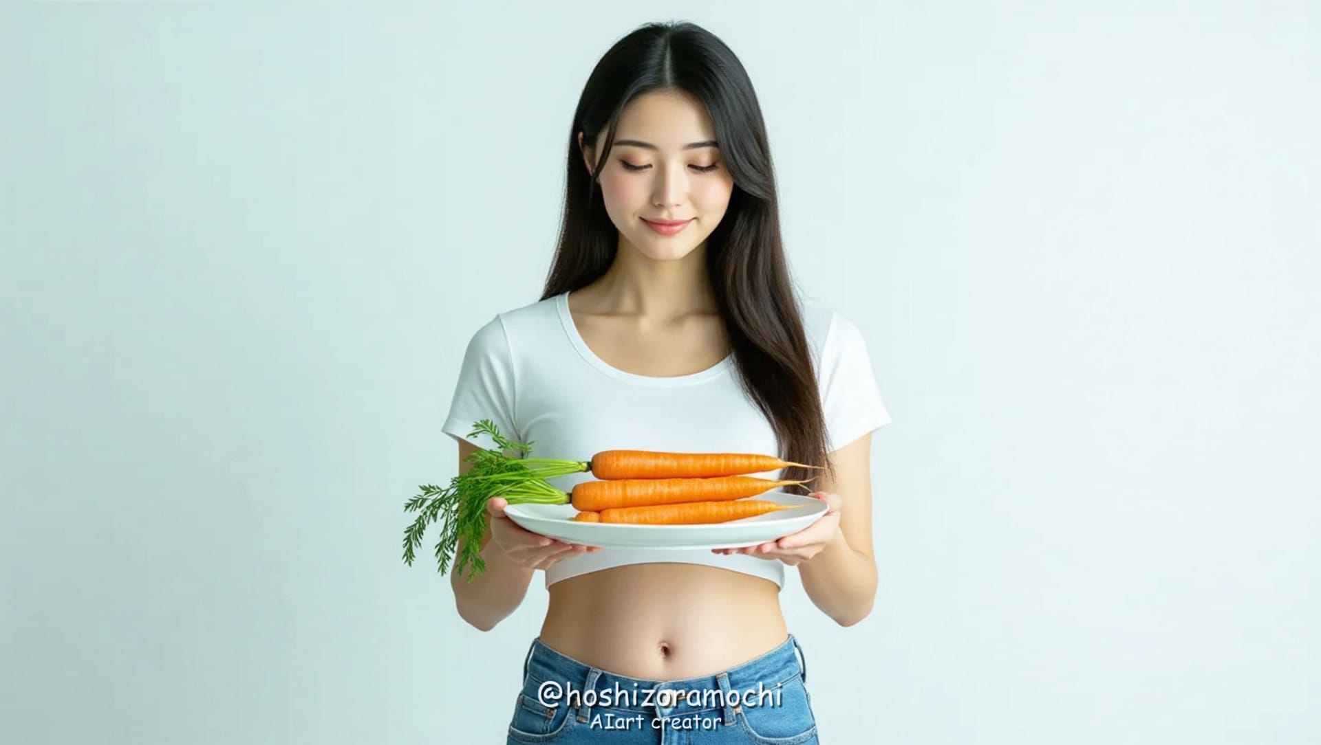 ミニマル・キャロット・プレゼンテーション🍽️✨ | の人気AIイラスト・グラビア