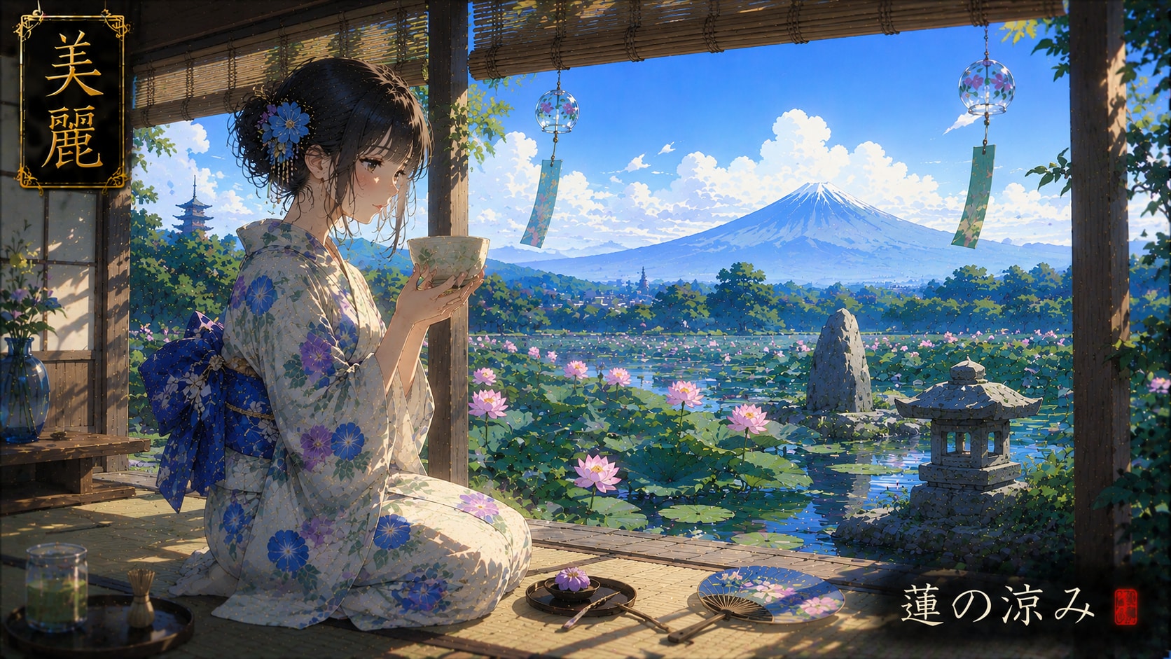 Beautiful Japanese-style illustration / 和風美麗イラスト #patreon #ChatGPT #kimono #wafuu #美麗 #和風 #美麗アート #be | の人気AIイラスト・グラビア