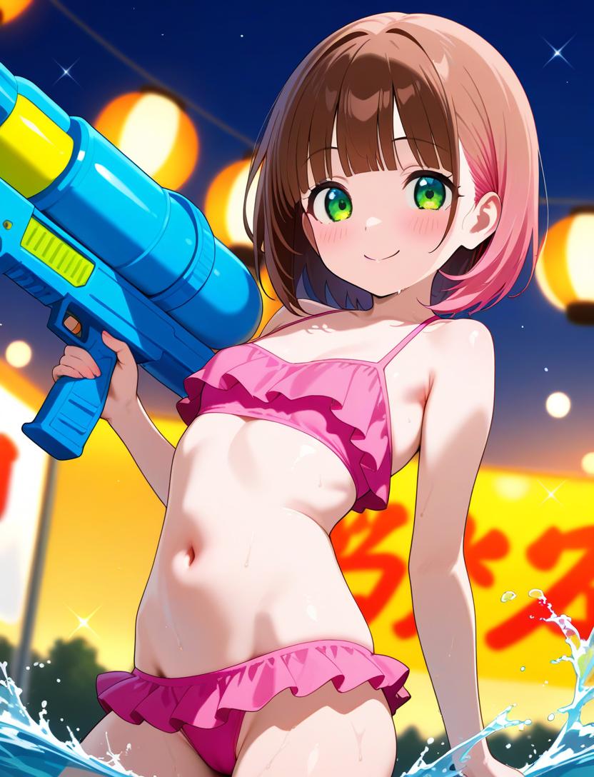 水掛けバトル。(基)