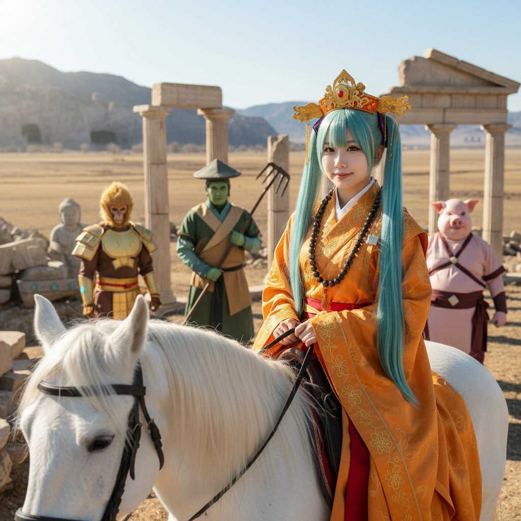 みどツイさん。2月4日。西の日。廃墟。砂漠 | の人気AIイラスト・グラビア