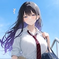 黒髪ギャル 2枚目